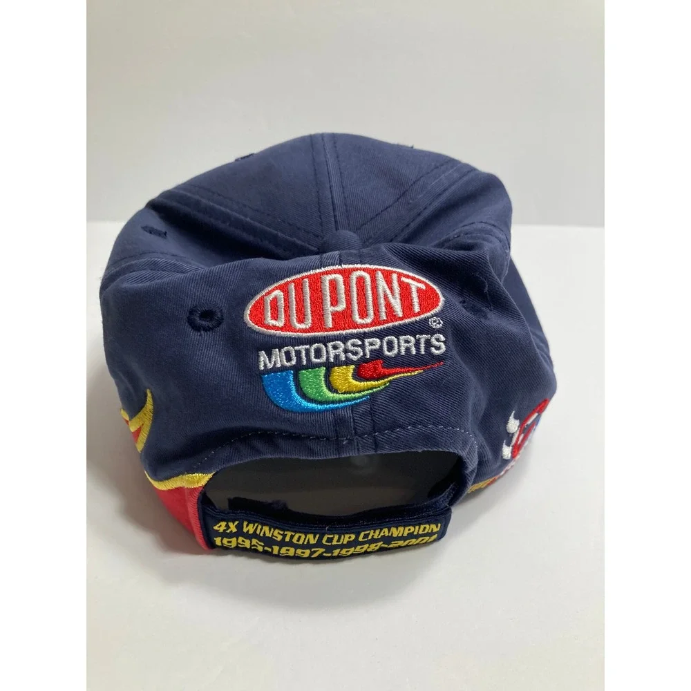 Vintage Jeff Gordon Hat Cap #24 DuPont‎ 4X Winston Cup Championship Distressed